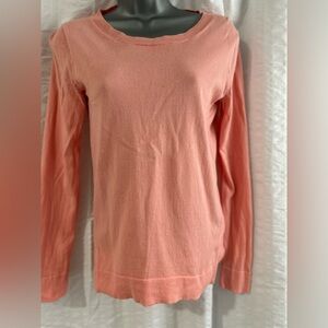 J. Crew Factory Coral Long Sleeve Women's Top